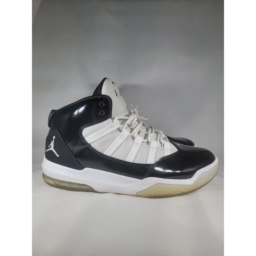 Jordan Max Aura Men's Sneakers Size 14 AQ9084-011 Black & White No insoles!